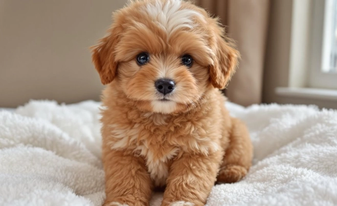Pomeranian and Poodle cross
