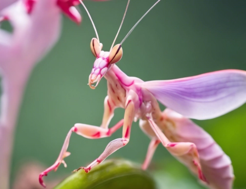 pink praying mantis