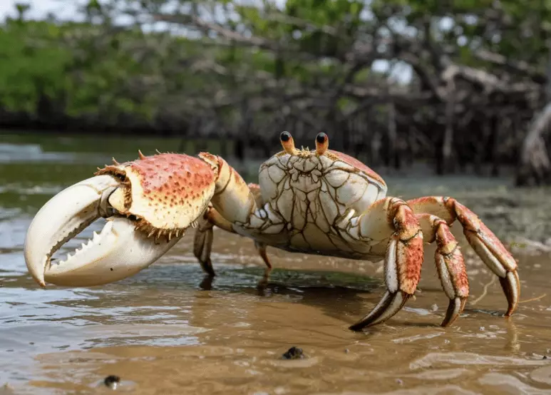 male fiddler crab claw